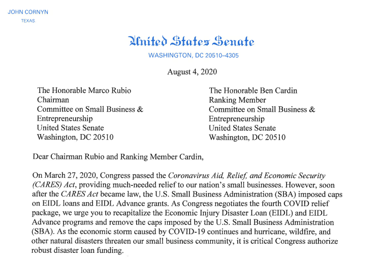 Progress on the Stimulus and Small Business Funding Continues